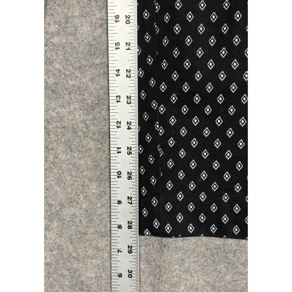 GAP Skinny Ankle Pants Black White Diamond Print Women's Size 10 Regular - Picture 9 of 10